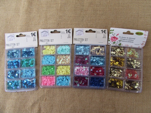 10Sheets X 40Grams DIY Craft Sequin Handmade Material Assorted