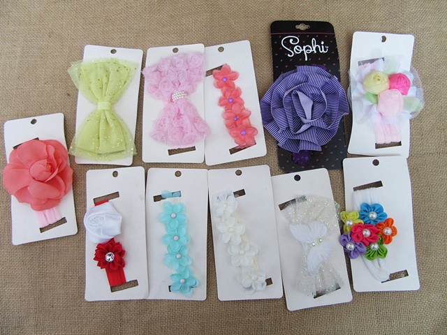 12Pcs kids Hair Elastic Head Band Hair Band Headwrap 12Pcs kids Hair Elastic Head Band Hair Band Headwrap