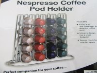 1Set 40 Nespresso Coffee Pod Holder Dispenser Storage Stand Rack 1Set 40 Nespresso Coffee Pod Holder Dispenser Storage Stand Rack