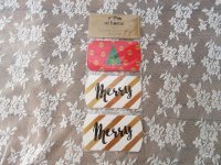 12Packs x 3Pcs Kraft Bomboniere Pillow Boxes Xmas Theme