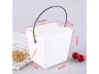 36X HQ White Noodle Box with Handle 780ml