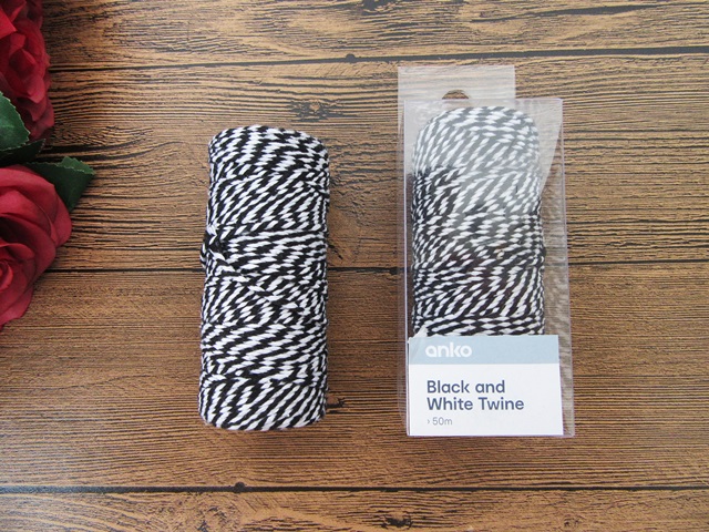 4Roll X 50Meter Black Cotton Bakers Twine String Cord Rope Craft - Click Image to Close