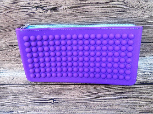 3Pcs Purple SILICONE Coin Purse Wallet - Click Image to Close