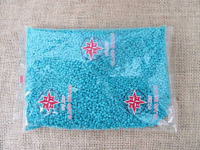 1Bag X 12000Pcs (450g) Opaque Glass Seed Beads 3mm Turquoise - Click Image to Close