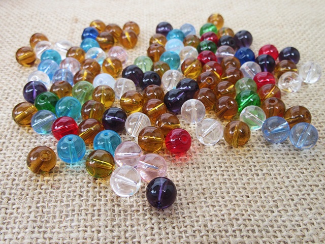 3Packets x 100pcs Round Glass Beads 8mm - Mixed Color 3Packets x 100pcs Round Glass Beads 8mm - Mixed Color