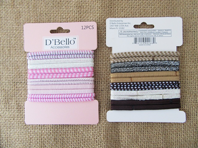 6Sheets x 12Pcs Simple Elastic Hair Ties Bands Ponytail Holder 6Sheets x 12Pcs Simple Elastic Hair Ties Bands Ponytail Holder