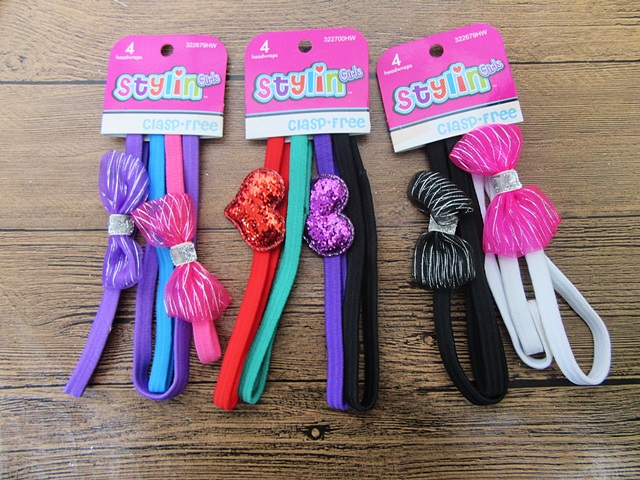 4Sheets X 4Pcs Colorful Long Hairbands Hair Elastic Assorted 4Sheets X 4Pcs Colorful Long Hairbands Hair Elastic Assorted