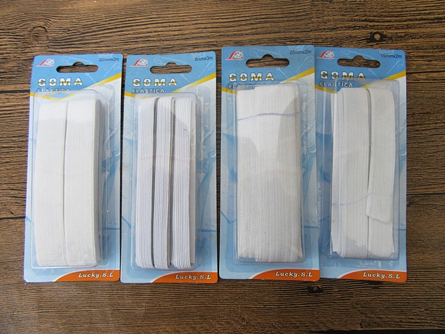 12Sheets White Sewing Elastic Stretch Tape Trim Sewing Craft cf- - Click Image to Close