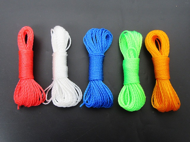15Pcs x 10M Outdoor Laundry Clothes Washing Line Wire Rope - Click Image to Close