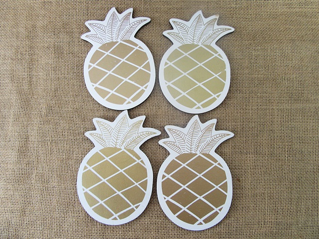 10Pcs Decorative Pineapple Shape Kitchenware MDF Coaster 10Pcs Decorative Pineapple Shape Kitchenware MDF Coaster