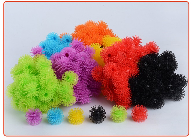 400Pcs Handmade DIY Thorn Ball Puffer Ball Craft Educational Toy - Click Image to Close