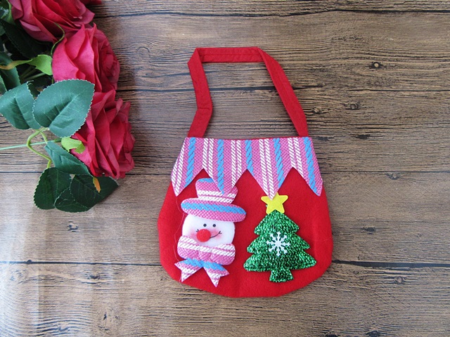 12Pcs Red Snowman Christmas Candy Bag Hand Bag Gift Bag - Click Image to Close