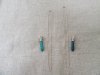 6Sets Green Pendant Hexagon Prism Beads Charms with Necklace Cha 6Sets Green Pendant Hexagon Prism Beads Charms with Necklace Cha