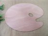 5Pcs Wooden Oval Plain Painters Palette Tray 5Pcs Wooden Oval Plain Painters Palette Tray