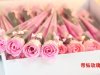 60Pcs Pink Bath Artificial Rose Soap Flower Mother's Day Valenti