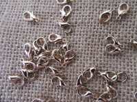 12Packs x 100Pcs Golden Plated Lobster Claw Clasp Jewelry Findin