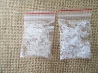 1700set Clear Earring Posts Studs with Earring Back Stopper