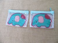 24Pcs Elephant Pattern Wallets Zipper Coin Purse