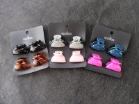 3Sheet x 4Pcs New Plain Claw Hair Clips Hair Clamp Mixed 3Sheet x 4Pcs New Plain Claw Hair Clips Hair Clamp Mixed