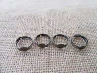 100Pcs Round Adjustable RING Blank Bases Jewelry Finding 8mm dia 100Pcs Round Adjustable RING Blank Bases Jewelry Finding 8mm dia