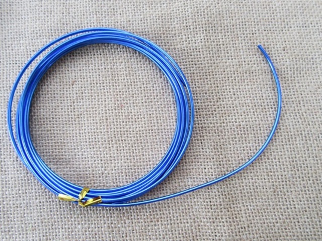 10Rolls X 3Meter Aluminium Craft Wire Jewelry Making 2mm - Royal