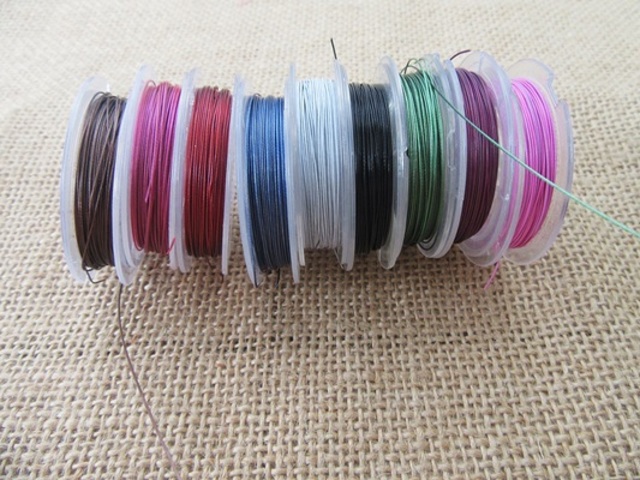 10Rolls X 10Meter Aluminium Craft Wire Jewelry Making 0.4mm
