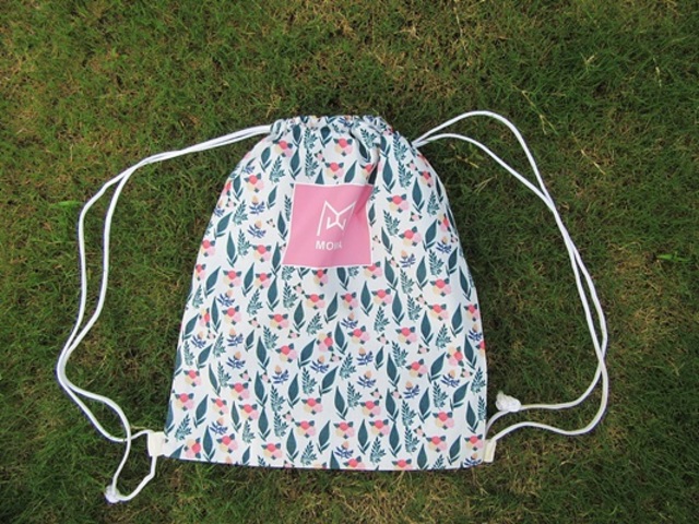 5Pcs Drawstring Backpack Shoulder Rucksack - Leaf Flower Design