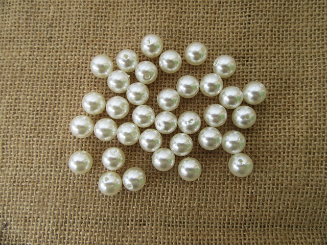 3Packs x 35Pcs White Round Simulate Pearl Loose Beads 12mm - Click Image to Close