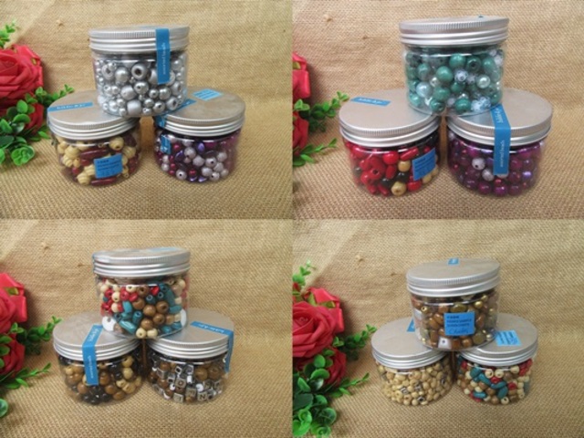 3Packs Boxed Wooden Plastic Spacer Beads DIY Jewellery Making - Click Image to Close