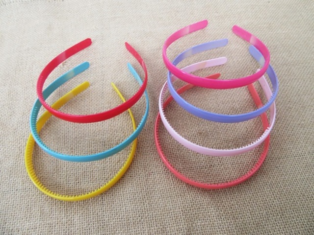 20Pcs DIY Headbands Hair Clips Hair Hoop with Teeth 11MM Mixed - Click Image to Close