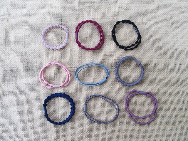 100Pcs Loose Hair Elastic Hair Band Hair Tie Mixed Color Wholesa 100Pcs Loose Hair Elastic Hair Band Hair Tie Mixed Color Wholesa