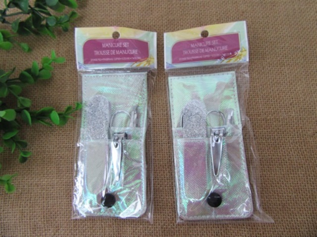 12Packs x 4Pcs New Manicure Set Nail Clippers Scissors Files Etc 12Packs x 4Pcs New Manicure Set Nail Clippers Scissors Files Etc