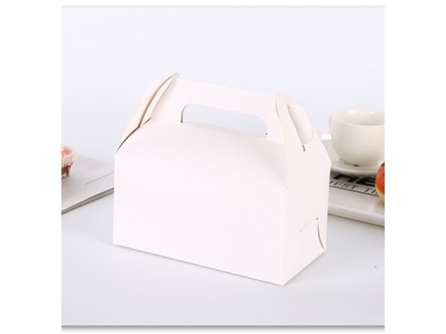 50Pcs White Gable Gift Boxes/Wedding Shower Gift Boxes - Click Image to Close