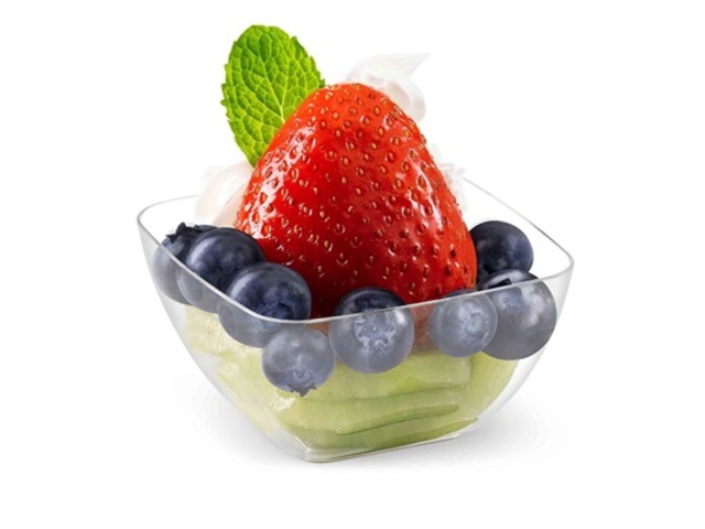 24Sets x 10pcs Mini Disposable Clear Party Dessert Bowls