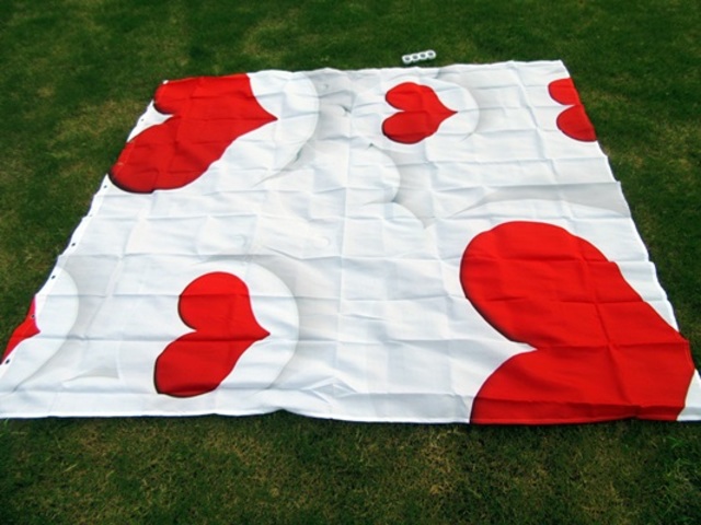 1Pc Heart Design Shower Curtain for Bathroom 192x179cm