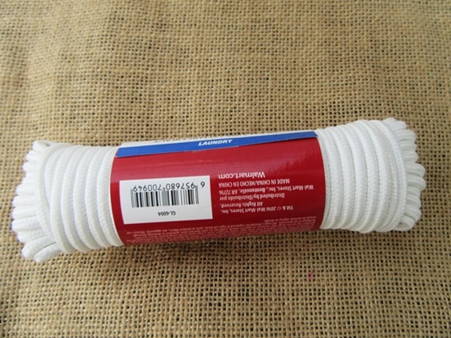 10Pcs x 15.2Meter White Braided Strong Clothes Washing Line Wire 10Pcs x 15.2Meter White Braided Strong Clothes Washing Line Wire