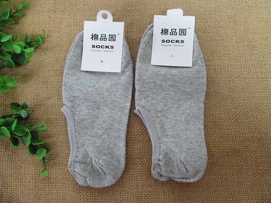 12Pairs Popular Fashion Grey Low Cut Cotton Ankle Socks Hosiery - Click Image to Close