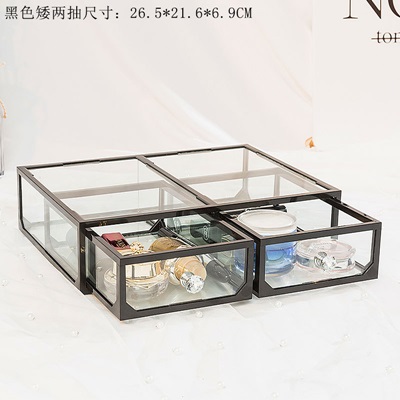 1Pc Luxurious Super Nice 2 Drawers Jewelry Display Case Storage - Click Image to Close