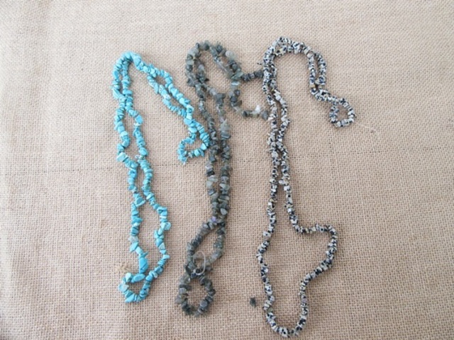 6Strands x 140-160pcs Loose Stone Chips Assorted 6Strands x 140-160pcs Loose Stone Chips Assorted