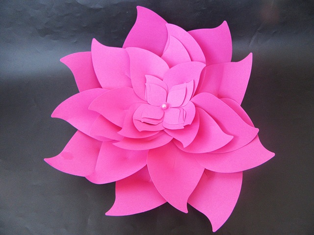 3Pcs Funny DIY Make Lotus Paper Flowers Kids Craft Scrapbooking - Click Image to Close