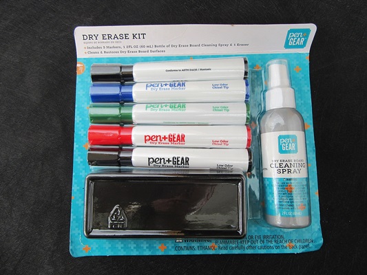 1Set Dry Erase Kit (5 Pens,1 Bottle Cleaning Spray ,1 Erase Boar - Click Image to Close
