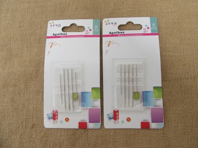 12Sheet x 5Pcs Large-Eye Big Eye Stitching Sewing Needle 12Sheet x 5Pcs Large-Eye Big Eye Stitching Sewing Needle