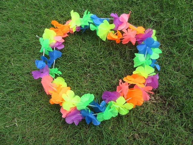 12Pcs Colorful Hawaiian Dress Party Flower Leis/Lei 6cm dia 12Pcs Colorful Hawaiian Dress Party Flower Leis/Lei 6cm dia