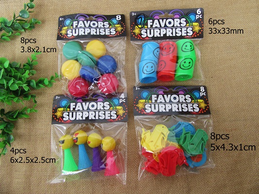 9Packs Jump Elf YOYO Slinky Rainbow Spring Whistle Etc Party Fav - Click Image to Close