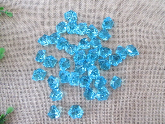 230X Blue Acrylic Ice Stone Crystal Vase Table Wedding Decor - Click Image to Close