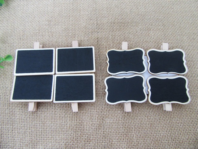 12Pkts x 4Pcs Chalk Board Place cards Blackboard Signs Message M 12Pkts x 4Pcs Chalk Board Place cards Blackboard Signs Message M