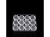 1Set x 12 HQ Clear Plastic Beads Display Cases Storage Boxes 1Set x 12 HQ Clear Plastic Beads Display Cases Storage Boxes