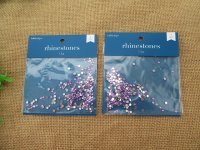 3Sheets x 3.9Gram Purple Flatback Acrylic Gemstones Rhinestones