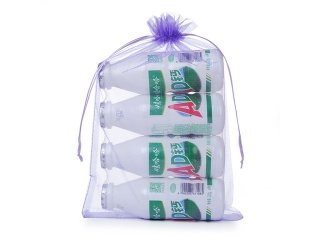 98 Purple Drawstring Jewelry Gift Pouches 30x19cm