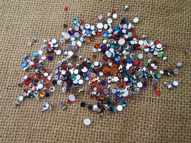 250Gram Colorful Flatback Acrylic Gemstones Rhinestones Assorted 250Gram Colorful Flatback Acrylic Gemstones Rhinestones Assorted